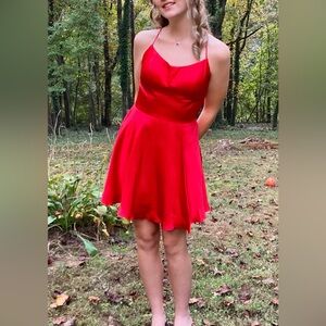 Red Prom dress